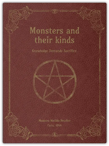 Old Dark Red Book handout template