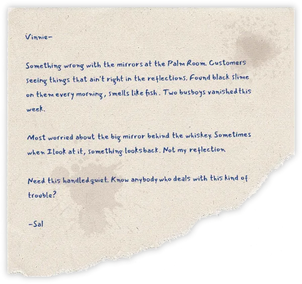 Torn note handout template