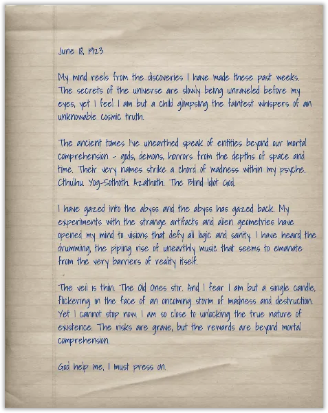 Notebook page with lines handout template