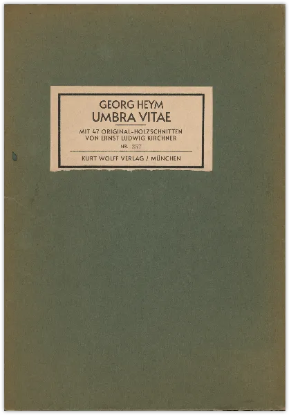 Book Umbra Vitae handout template