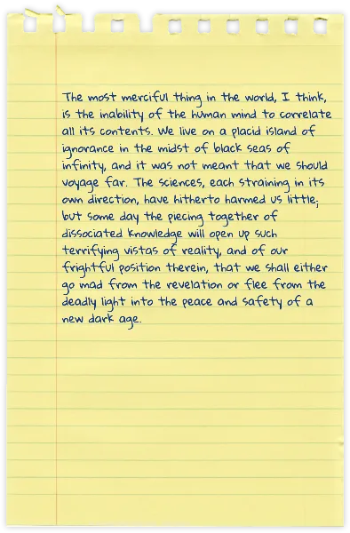 Yellow paper note with lines handout template