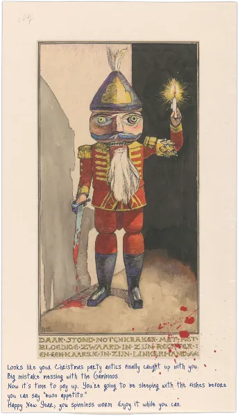 New Year's Card handout template