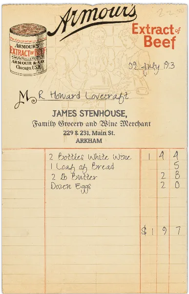 Old Receipt handout template