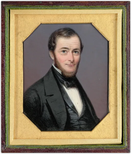 Portrait of a man handout template