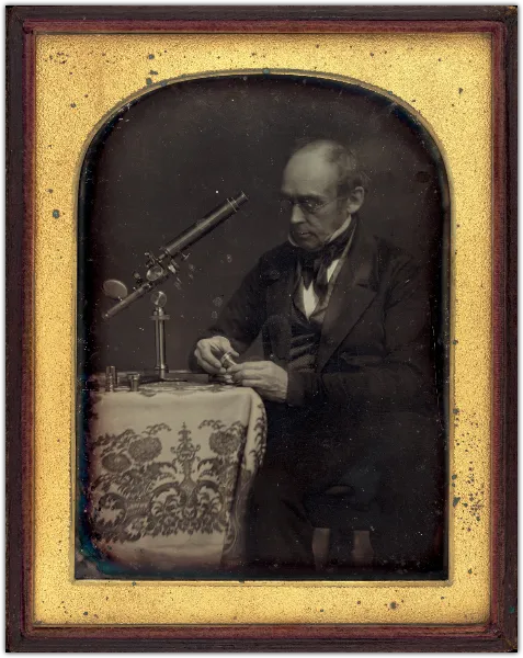 Portrait of a scientist handout template