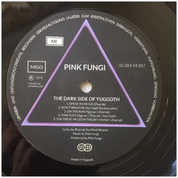 Pink Fungi Album handout template