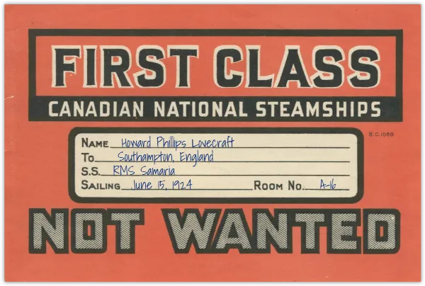 Canadian Steamships - Luggage Label handout template
