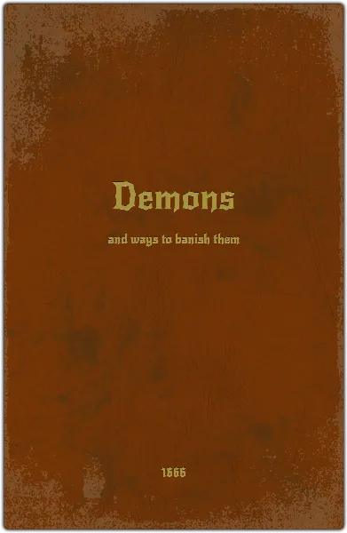 Old Worn Leather Book handout template