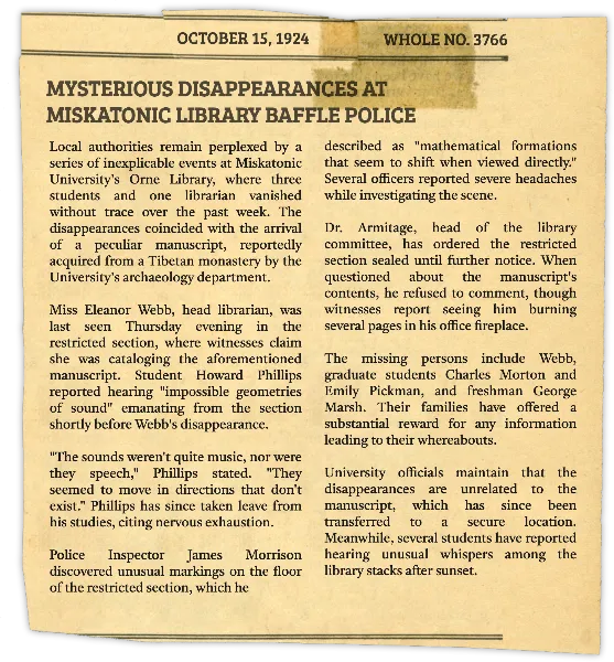Newspaper Clipping 2 handout template