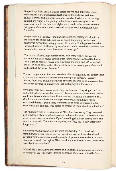 Open Brown Half Book Left handout template