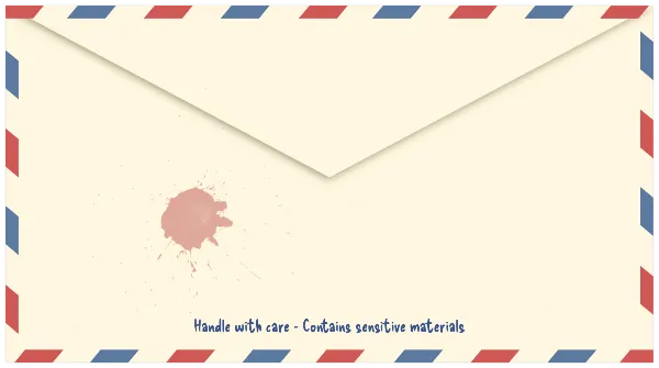 Airmail Envelope Front handout template