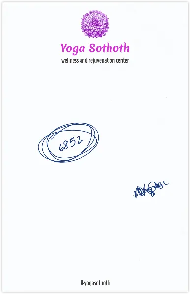 Yoga Sothoth handout template