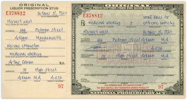 Prohibition Prescription handout template