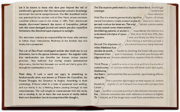 Torn Book 1 handout template