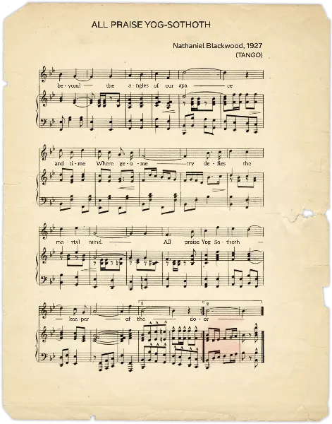 Sheet Music handout template