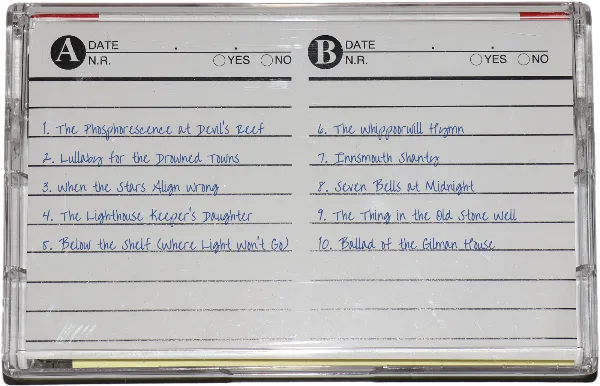 Audio Cassette Cover handout template