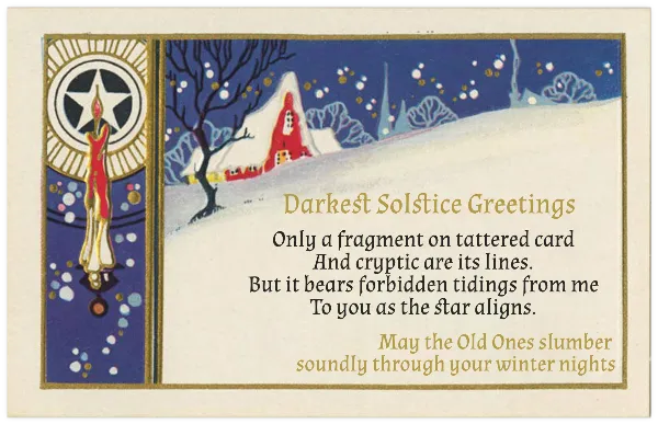 Christmas Postcard handout template