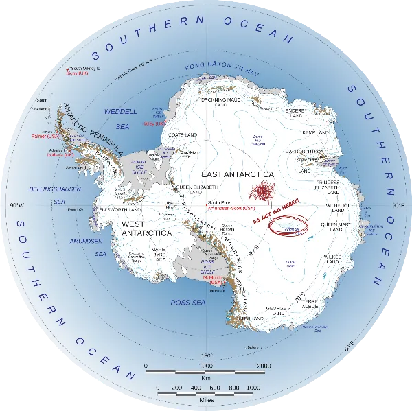 Antarctica Map handout template