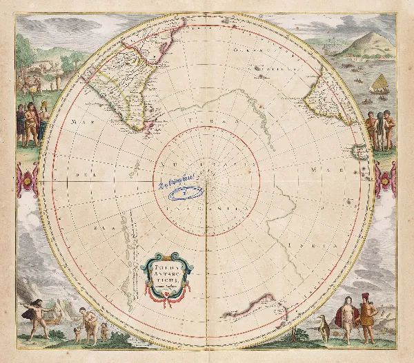 Polus Antarcticus Map handout template
