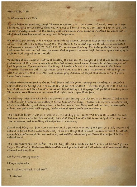 Aged Paper handout template