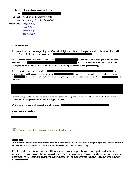 Printed Email handout template