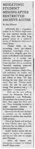 Newspaper Clipping 3 handout template