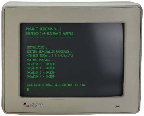 CRT Monitor handout template