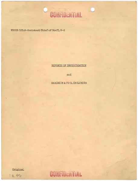 Confidential Report handout template