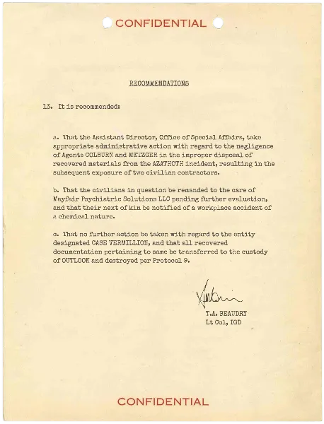 Confidential Document handout template