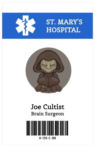 Medical ID Card handout template