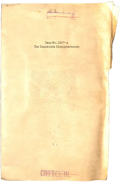 Confidential Folder handout template