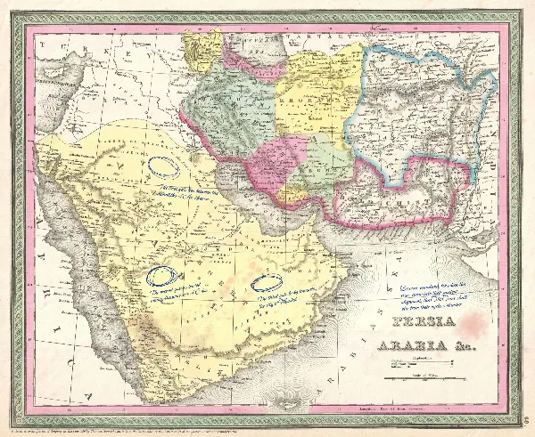Persia - Arabia Map handout template