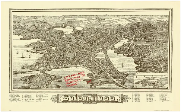 Map of Salem handout template