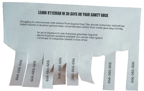 Tear-off Flyer handout template