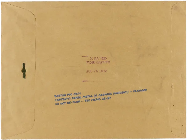 X-Rayed Envelope handout template