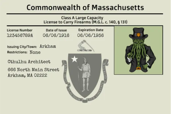 Firearms License handout template