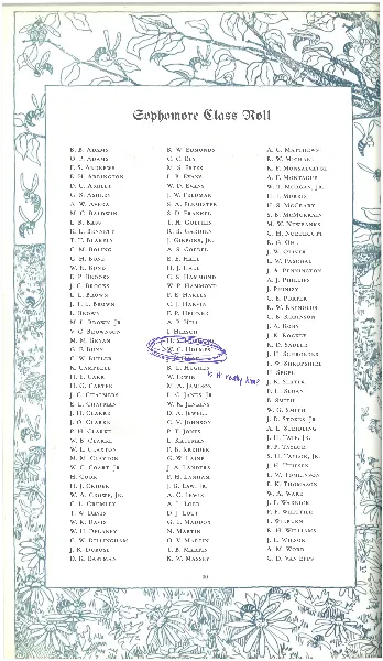 Class Roster handout template
