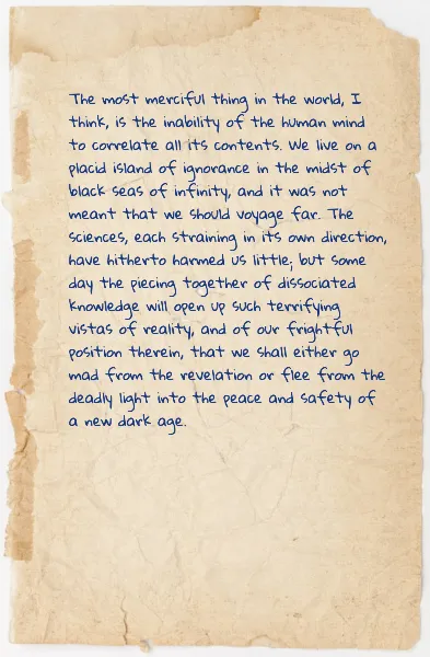 Book page note handout template