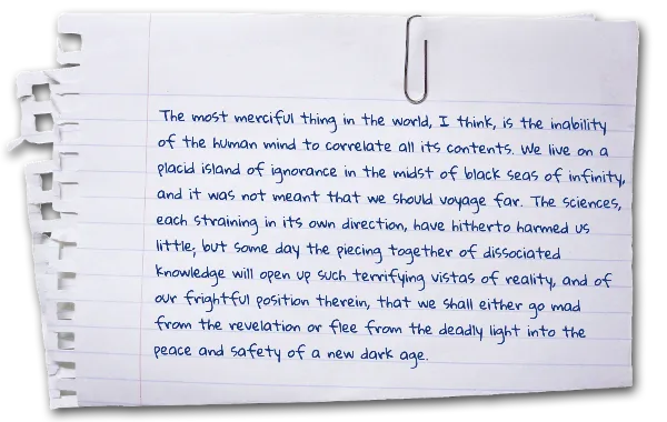 Note with clip handout template