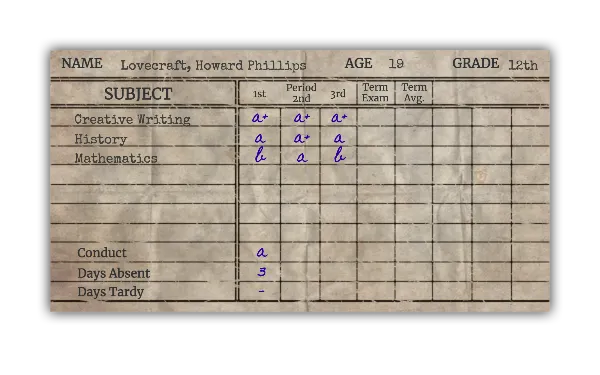 School Report Card handout template